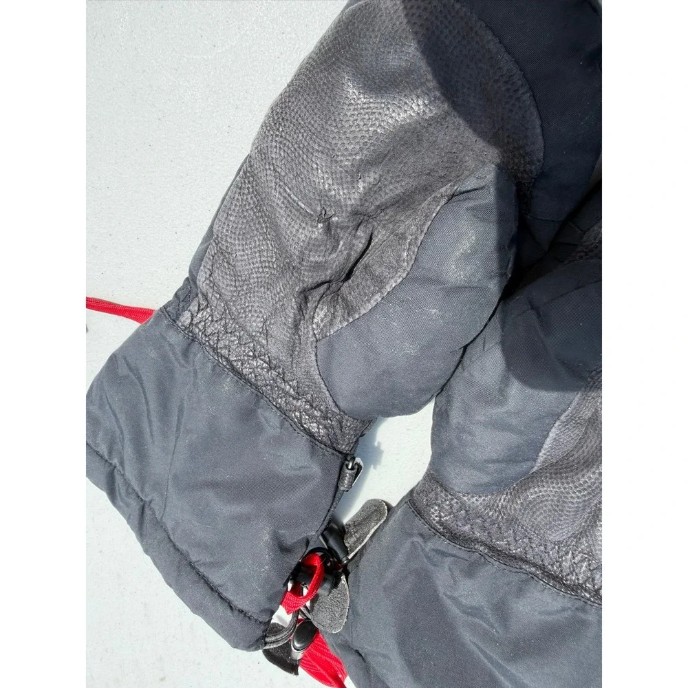 Marmot Women's Black Sz Small Nylon and Leather Ski Snow‎ Mitten Set